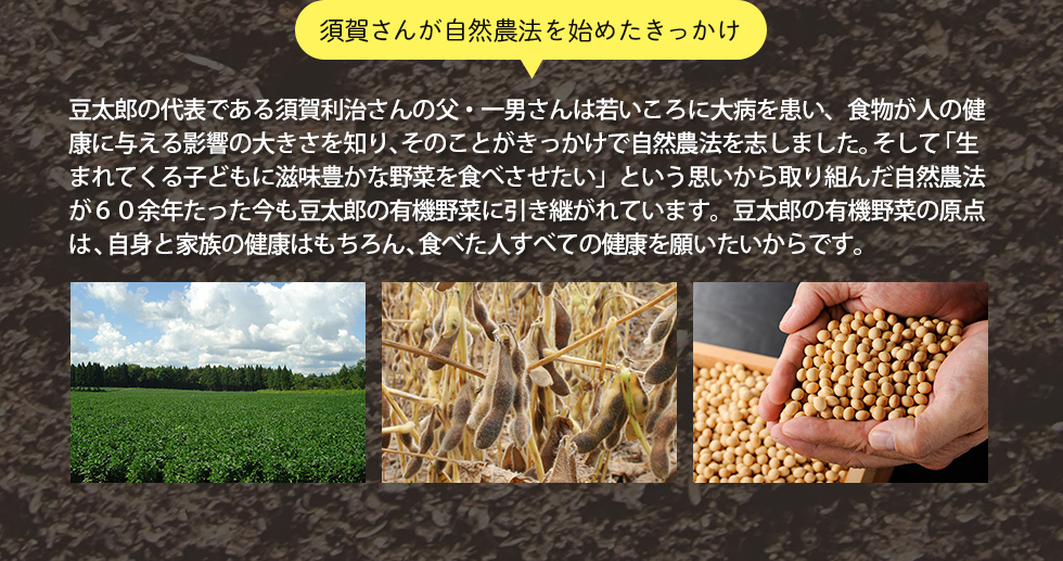 国産の有機大豆はとても希少なものです