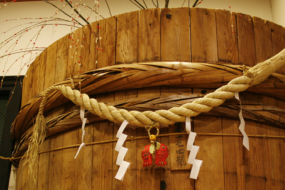 ヤマキ醸造木桶正月飾り